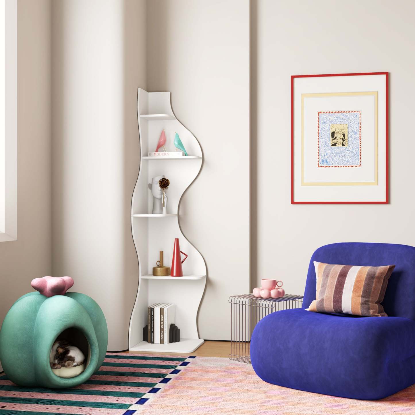 KYLIZE Viva La Vida Series Flamenco Wave Display Shelf