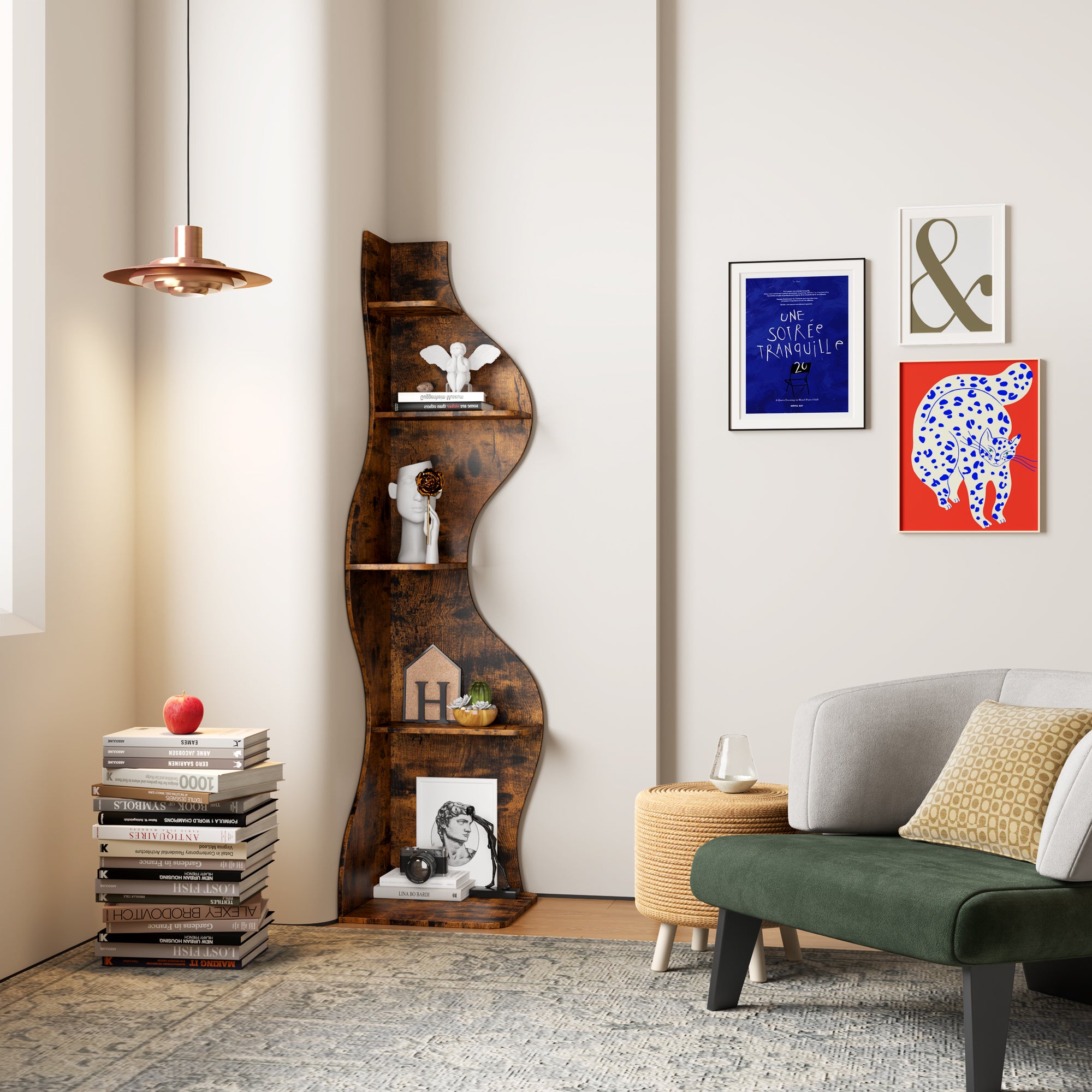 KYLIZE Viva La Vida Series Flamenco Wave Display Shelf