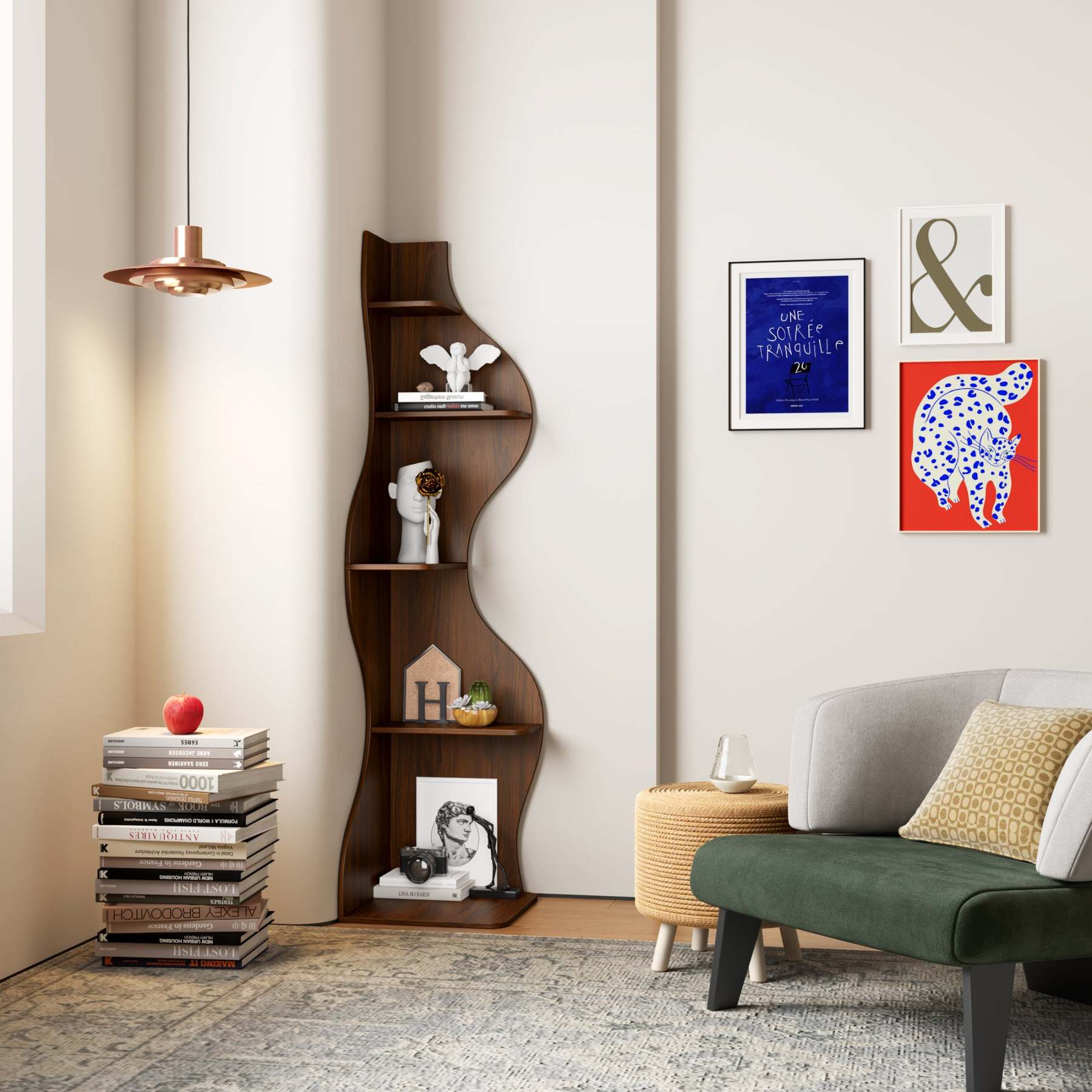 KYLIZE Viva La Vida Series Flamenco Wave Display Shelf