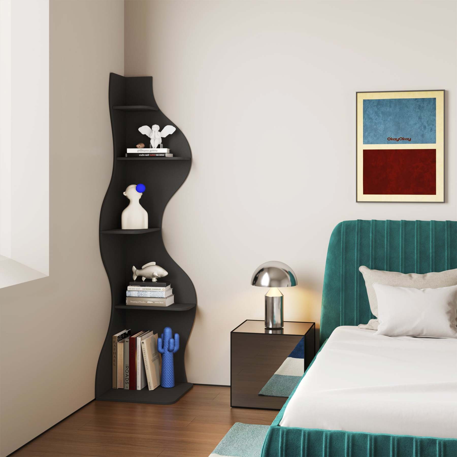 KYLIZE Viva La Vida Series Flamenco Wave Display Shelf