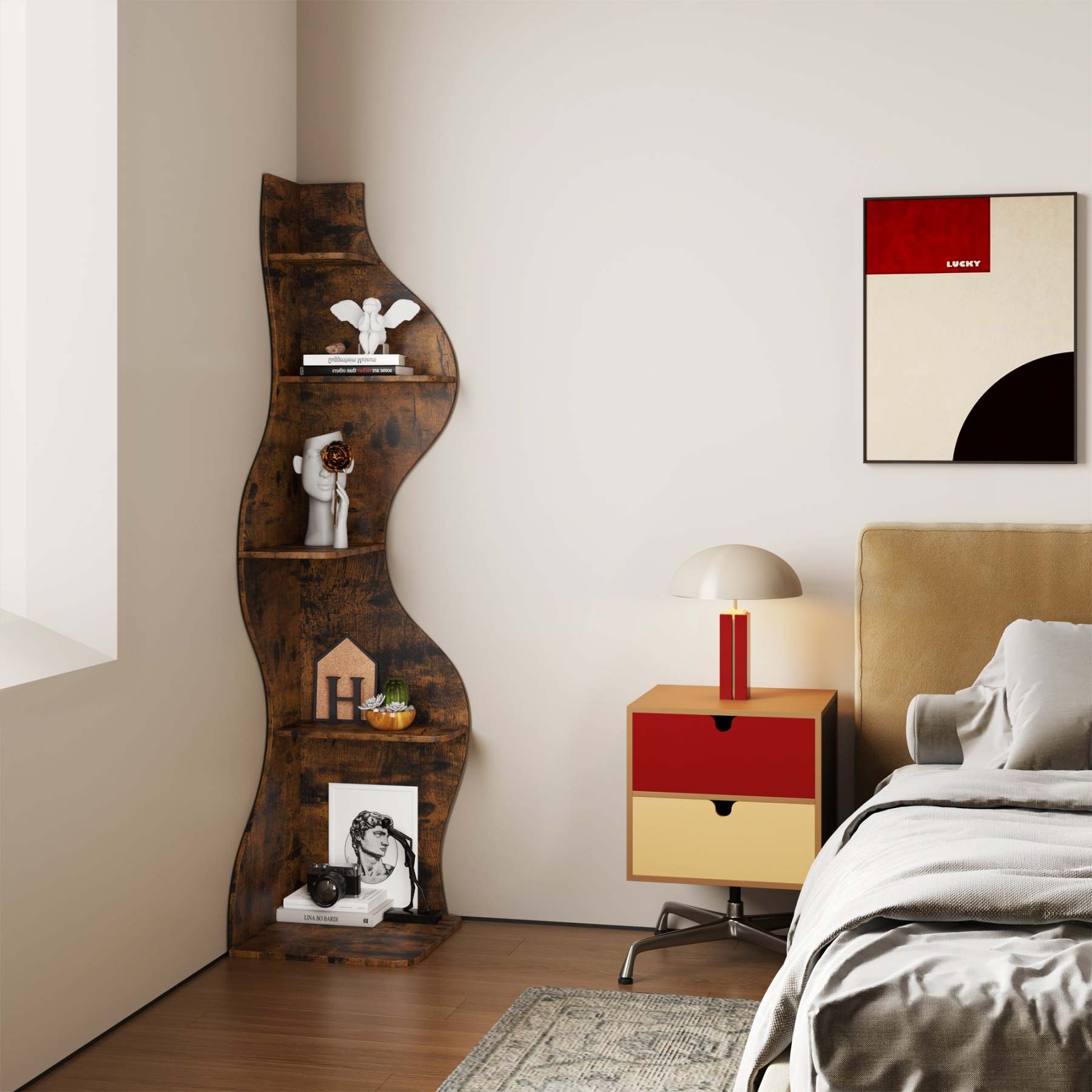 KYLIZE Viva La Vida Series Flamenco Wave Display Shelf