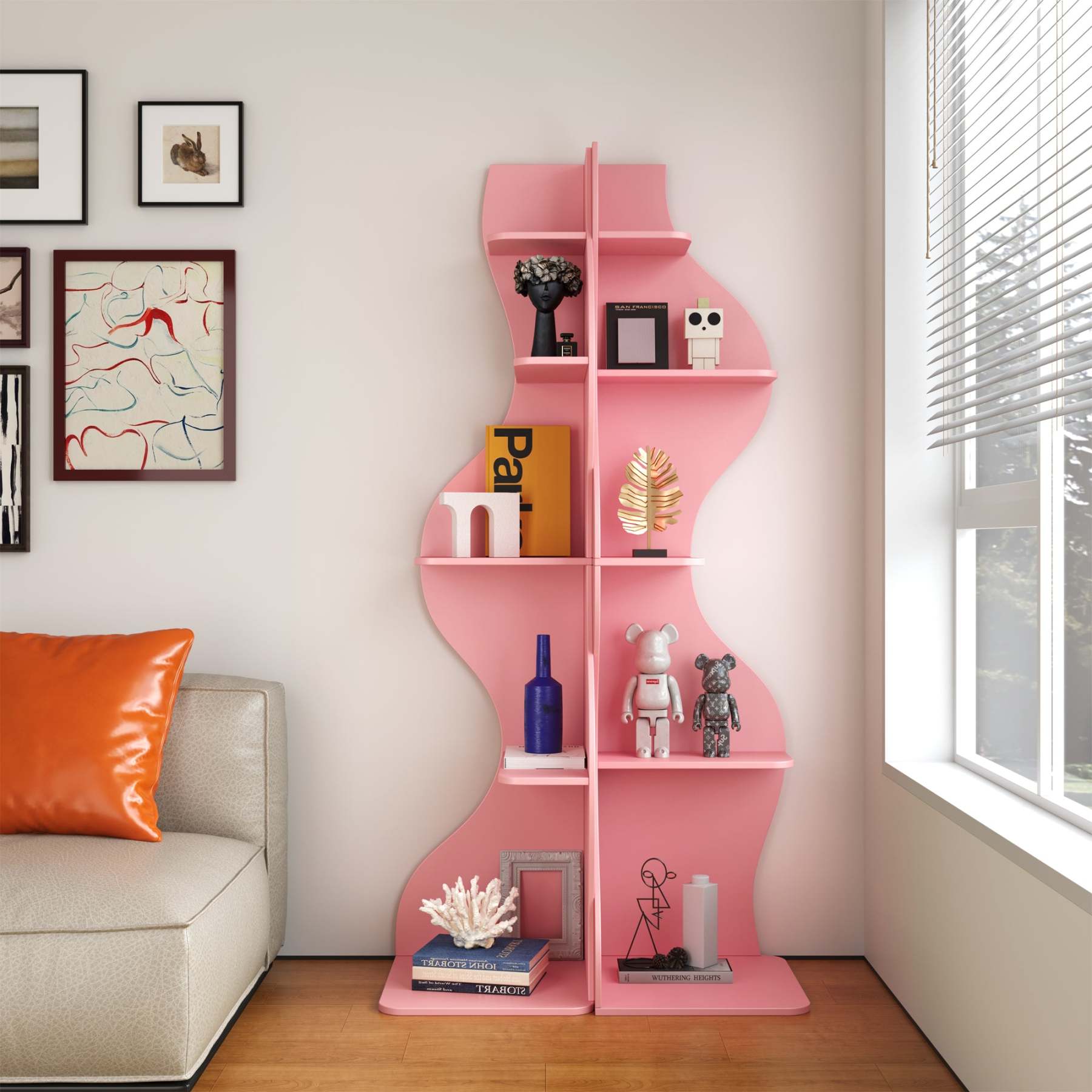 KYLIZE Viva La Vida Series Flamenco Wave Display Shelf