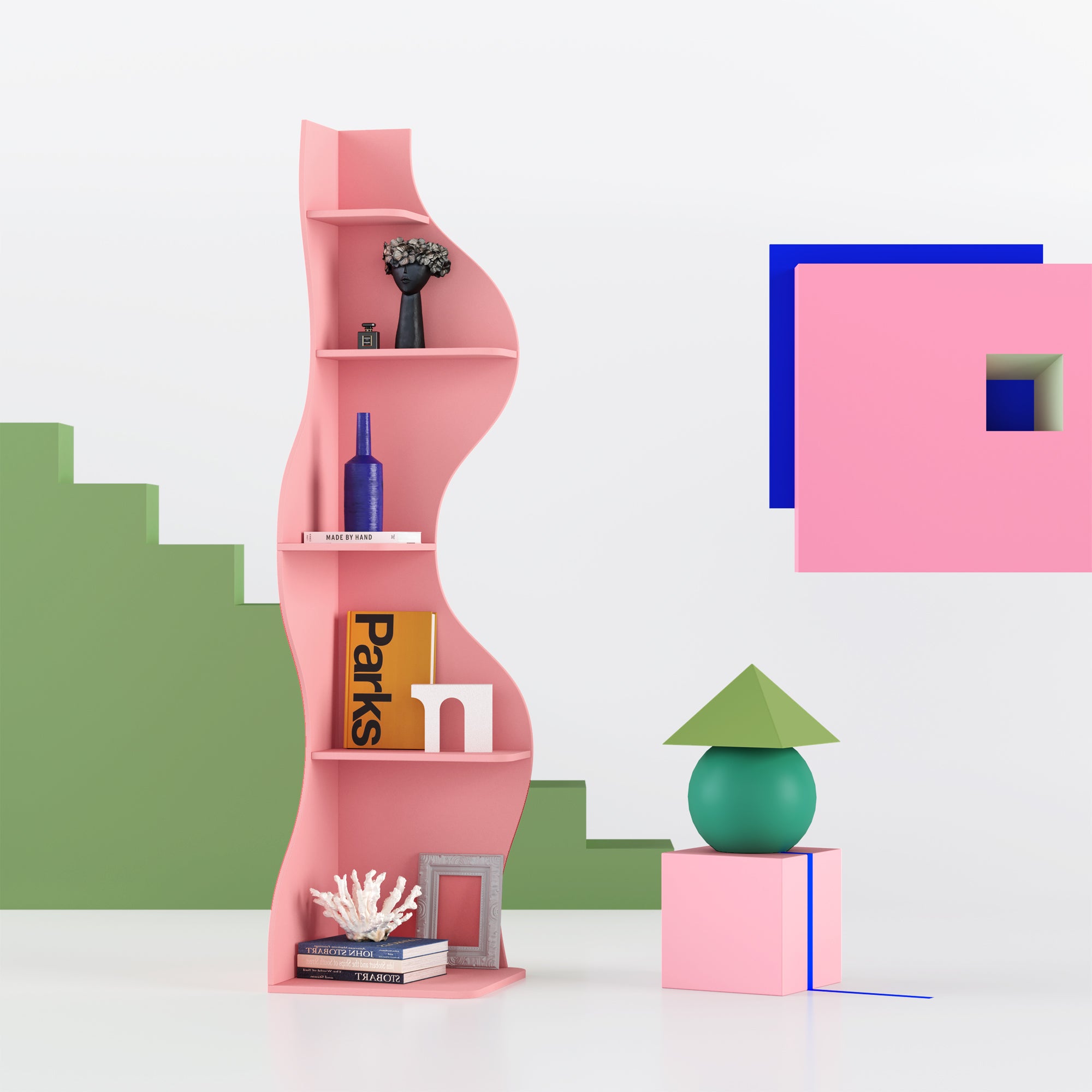 KYLIZE Viva La Vida Series Flamenco Wave Display Shelf