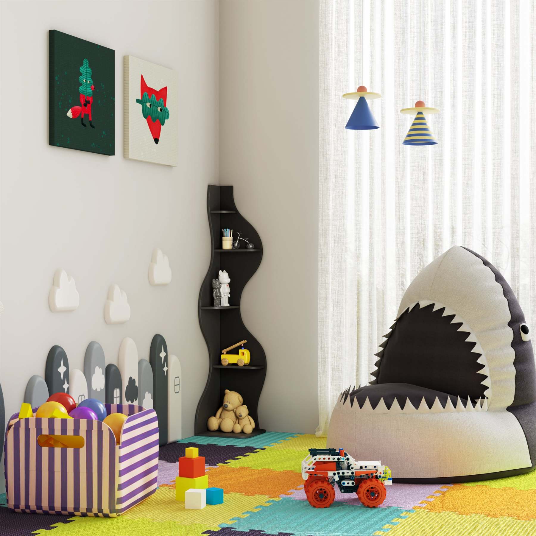 KYLIZE Viva La Vida Series Flamenco Wave Display Shelf