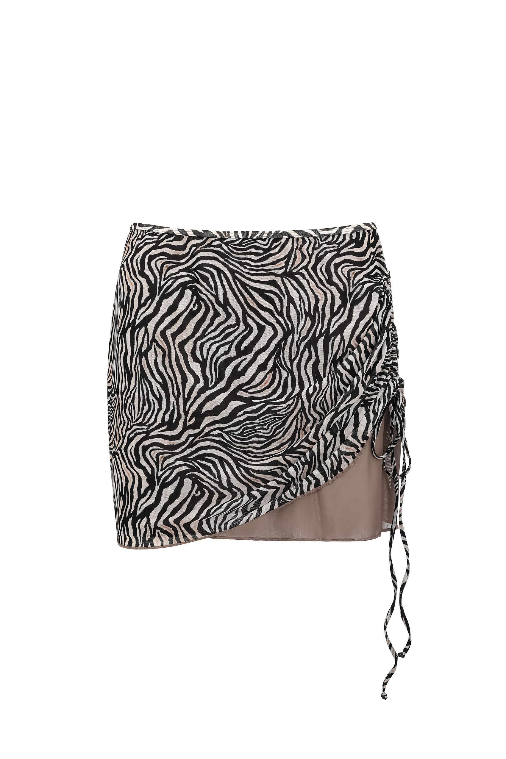 YUKARI SWIM Nicole ビーチ ショートスカート 単品 ゼブラ柄 NICOLE - ZEBRA-YUKARI SWIM