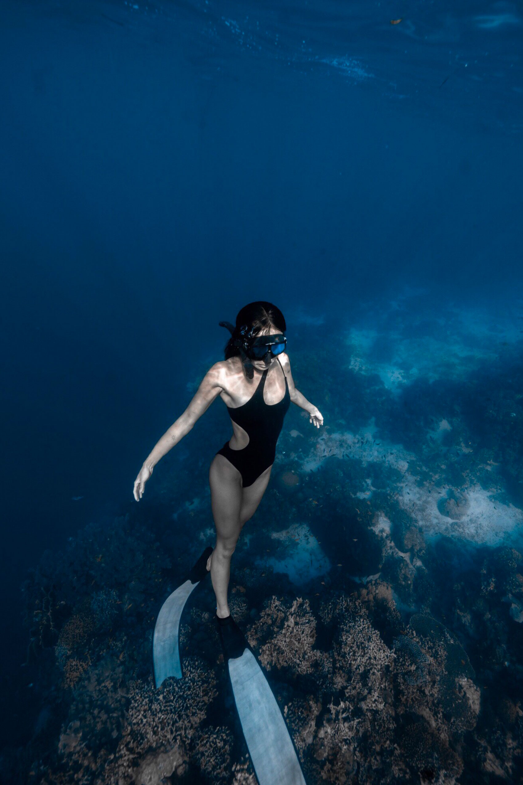 Black One Piece Cut Out Swimwear