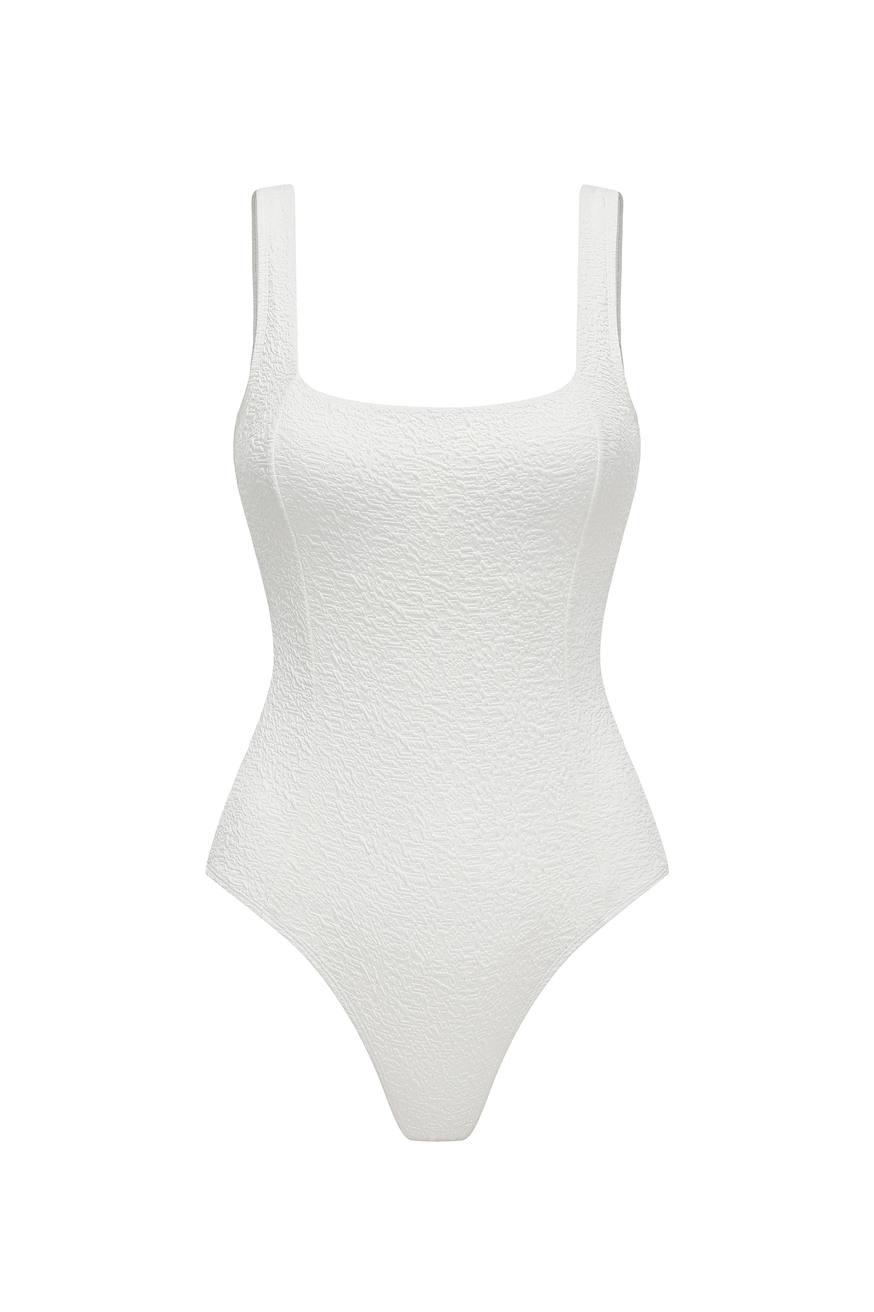 YUKARI SWIM Naya ホワイト コンサバ ワンピース水着 エコ素材 NAYA - WHITE-YUKARI SWIM