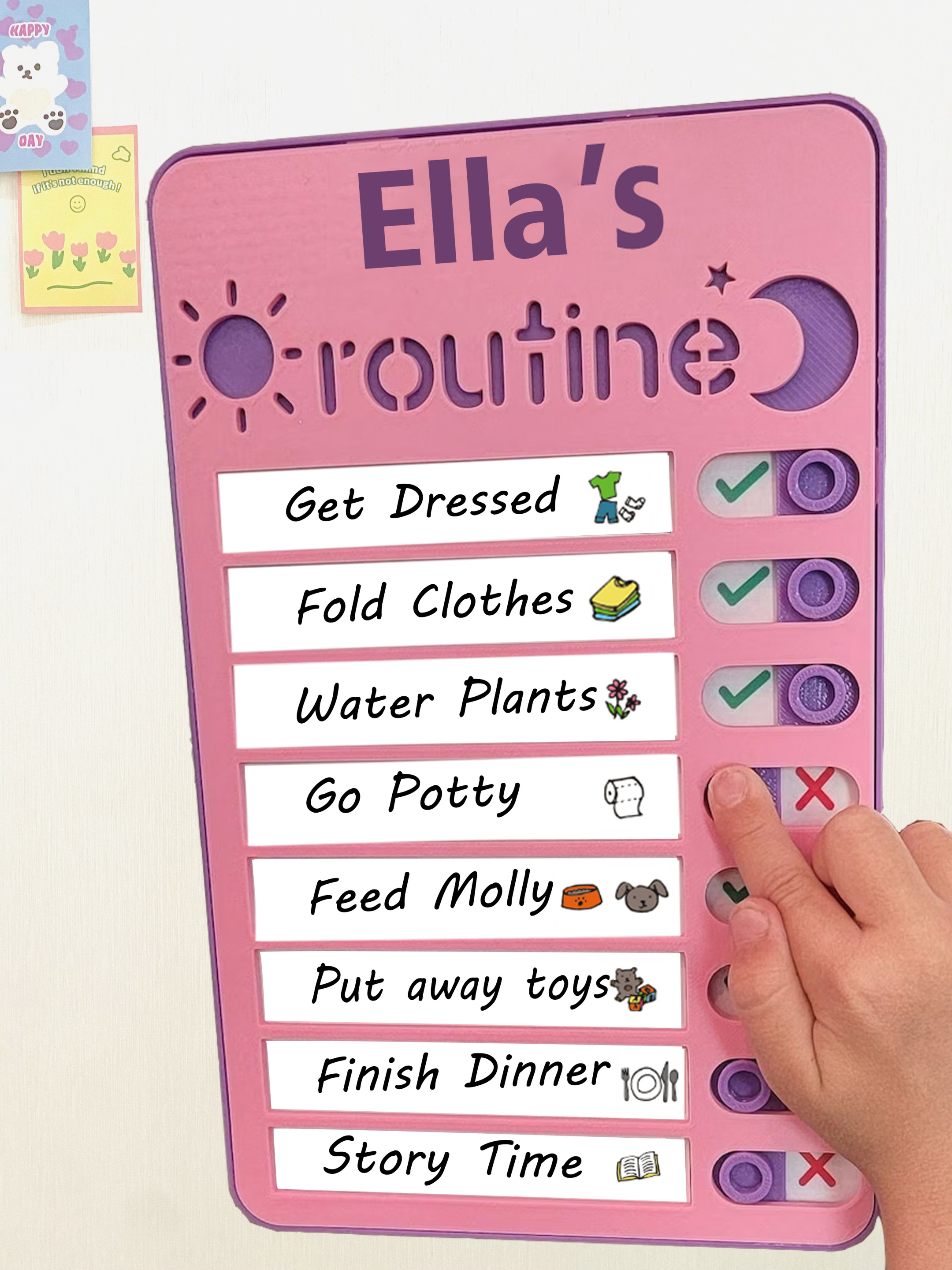π₯Last Day Promotion 50% OFF-Magnetic Dry-erase Daily Routine Chart