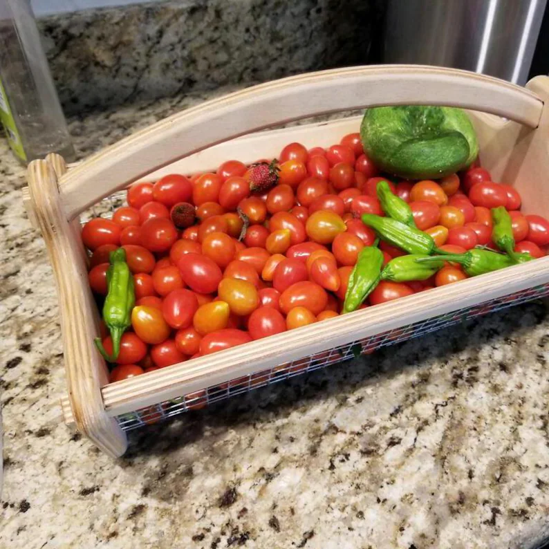 Personalized Harvest Basket, 2 Sizes, Garden Basket, Gardener Gift, Mom Garden Gift