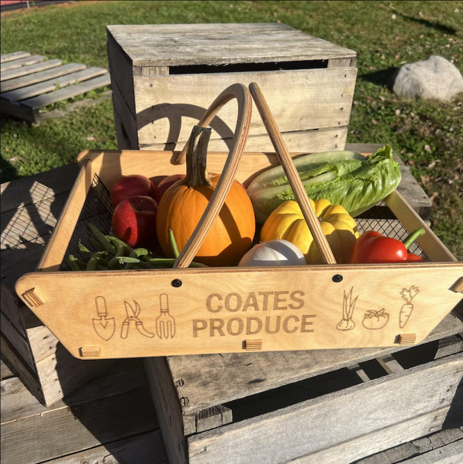 Personalized Harvest Basket, 2 Sizes, Garden Basket, Gardener Gift, Mom Garden Gift