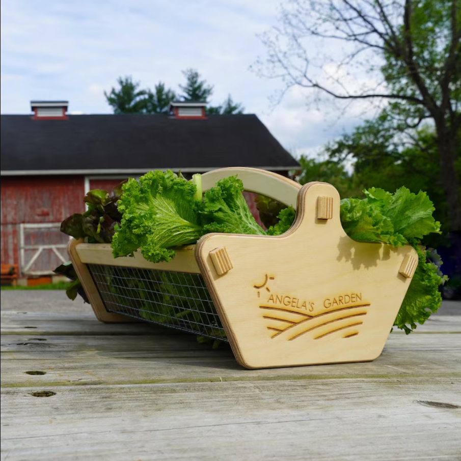 Personalized Harvest Basket, 2 Sizes, Garden Basket, Gardener Gift, Mom Garden Gift