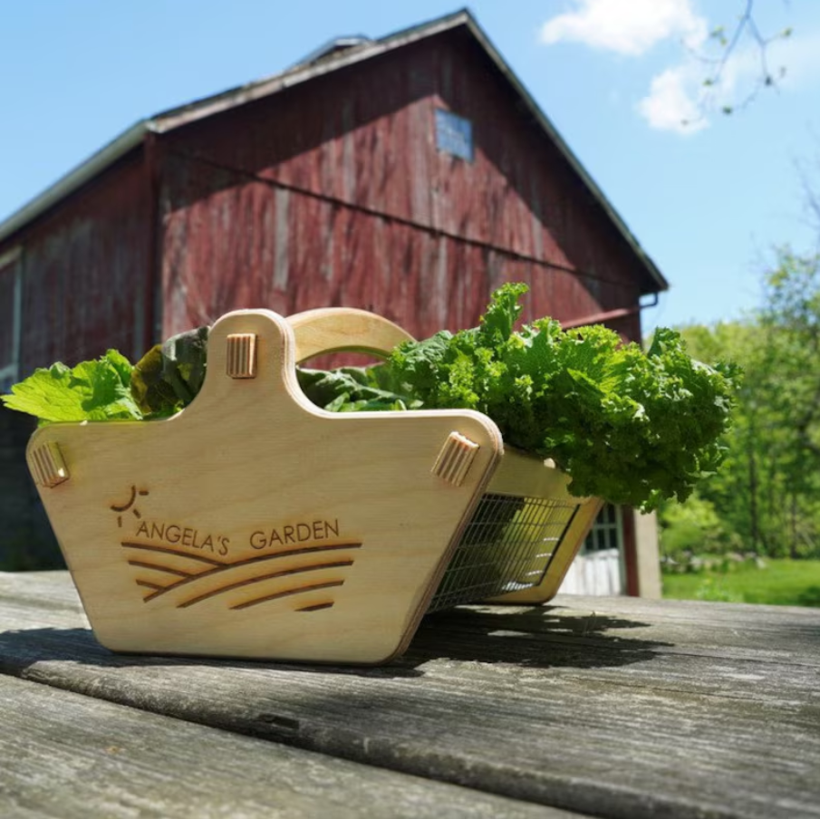 Personalized Harvest Basket, 2 Sizes, Garden Basket, Gardener Gift, Mom Garden Gift