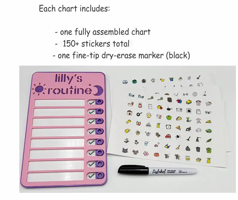 🔥Last Day Promotion 50% OFF-Magnetic Dry-erase Daily Routine Chart