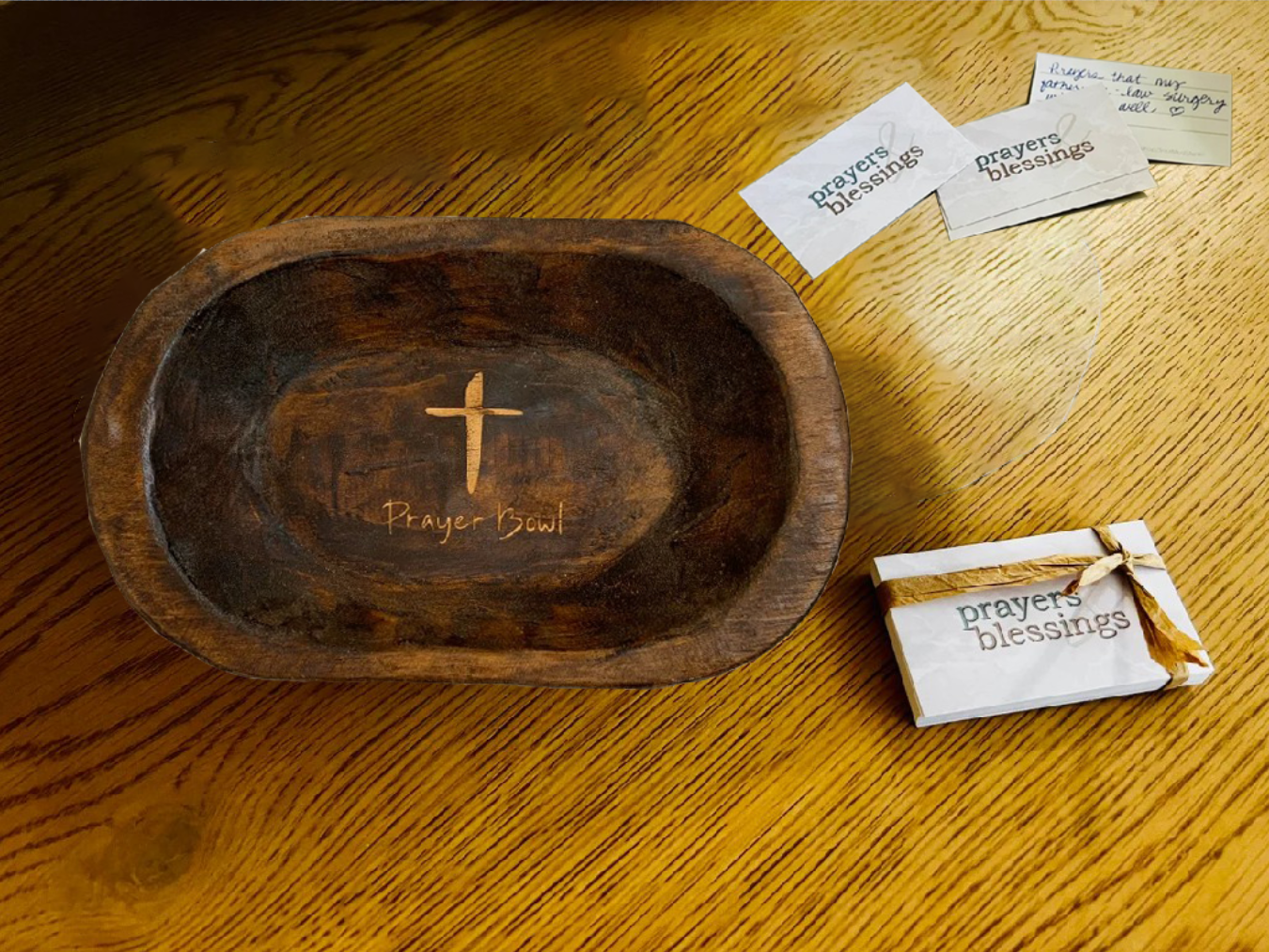 Holiday Sale 50% OFF-Prayer Bowl Dough Bowl Cross religious gifts