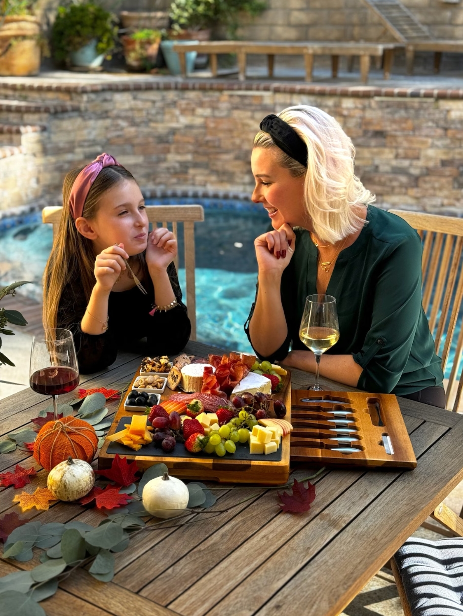 Personalized Charcuterie Board Set 19pcs Cheese Board And Knife Set