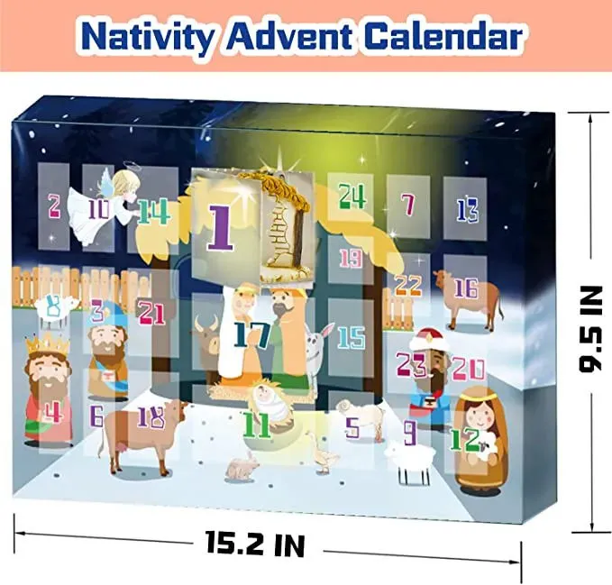 🎁🎁【Christmas Pre-Sale】 Nativity Scene Advent Calendar Set