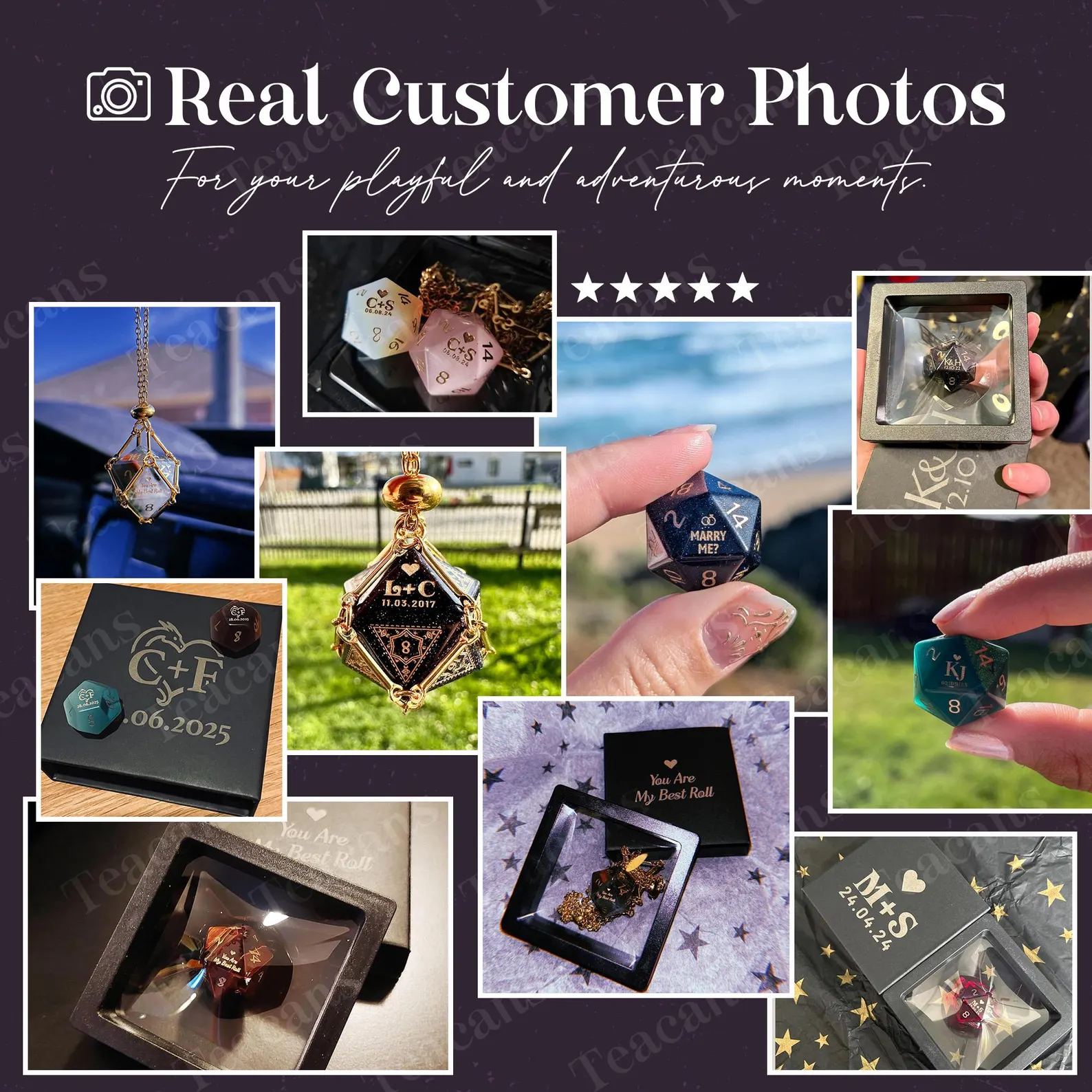 🎁Mother's Day Sale-Custom D20 Dice Personalized D&D Gift