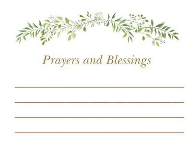 Prayer Cards Blessing Card’s refills