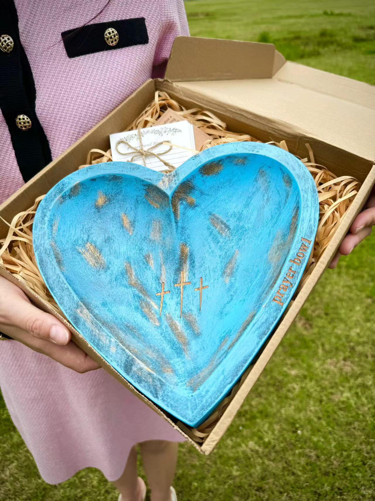 45% OFF Only Today🔥-New Heart Prayer Bowl Modern Cross religious gifts