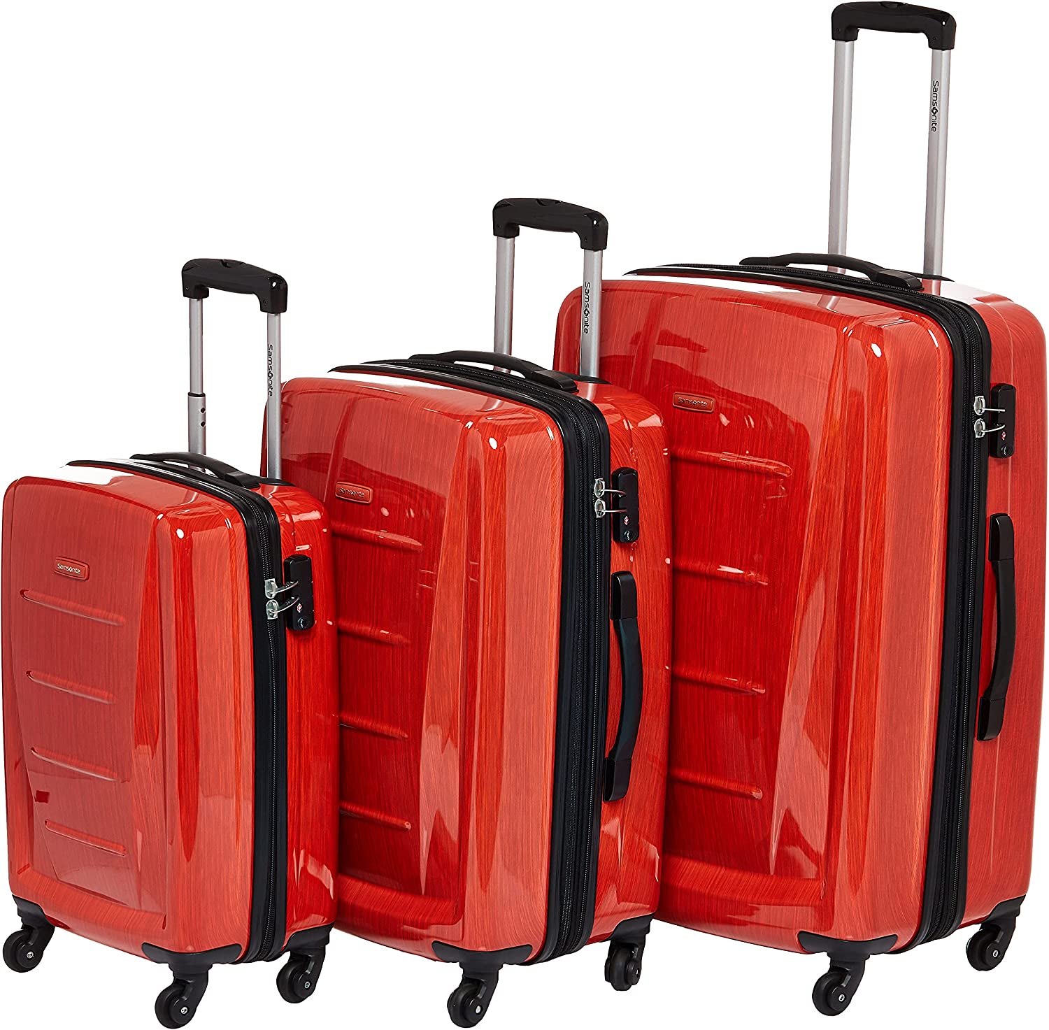 2 Hardside Luggage with Spinner Wheels 3-Piece Set