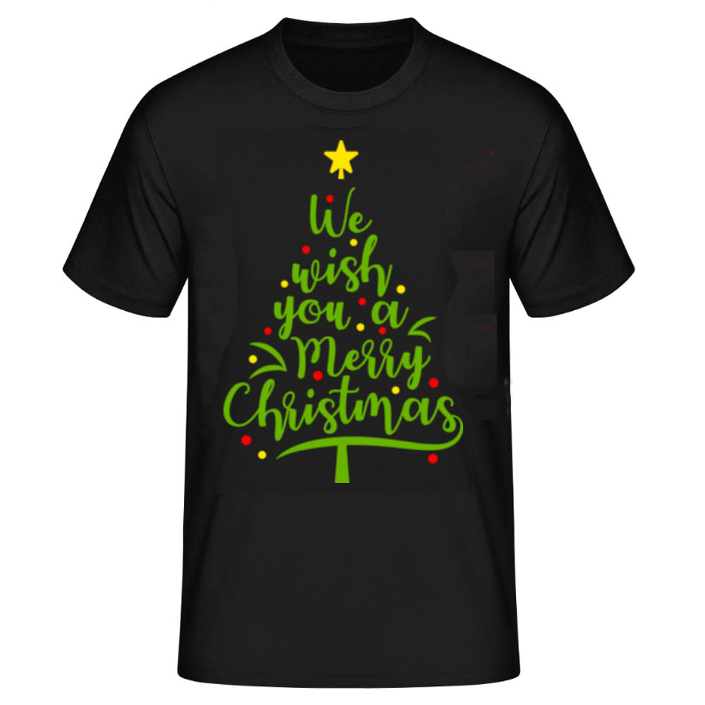 We Wish You A Merry Christmas schwarz T-Shirt