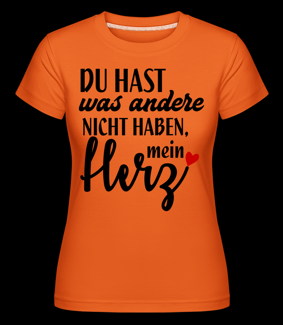 Du Hast Mein Herz T-Shirt für Damen