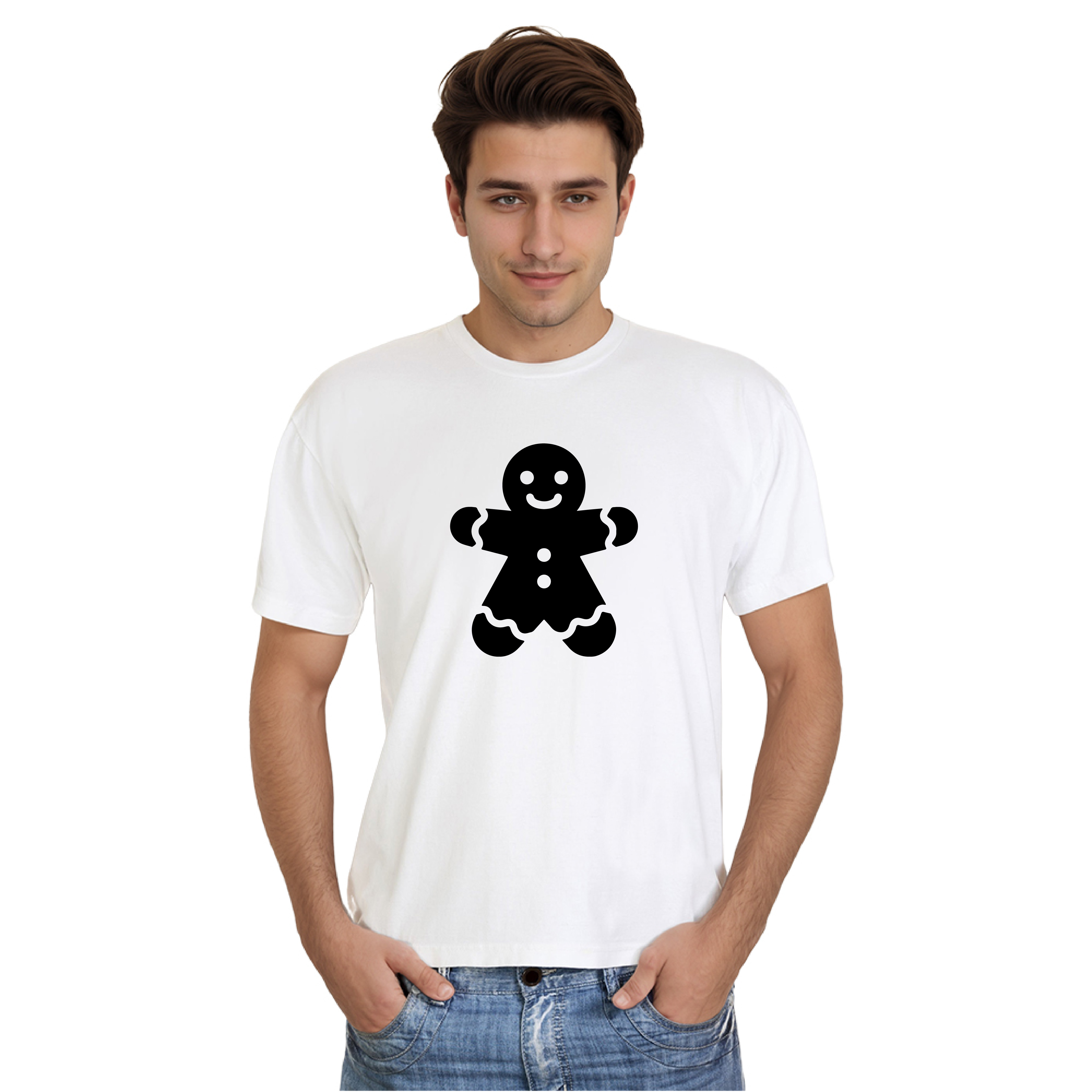 Weihnachten Lebkuchen Merry Christmas weiß Herren T-Shirt