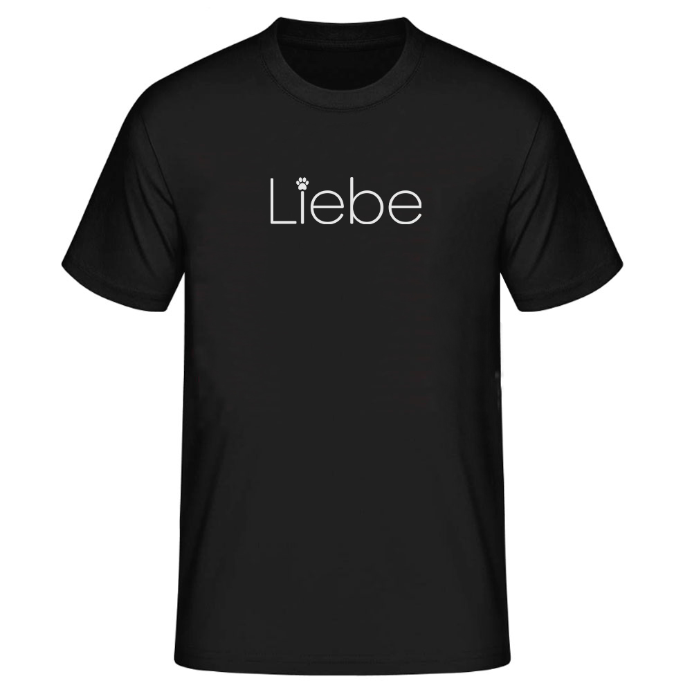 Haustier Liebhaber Hunde Liebe schwarz Herren T-Shirt
