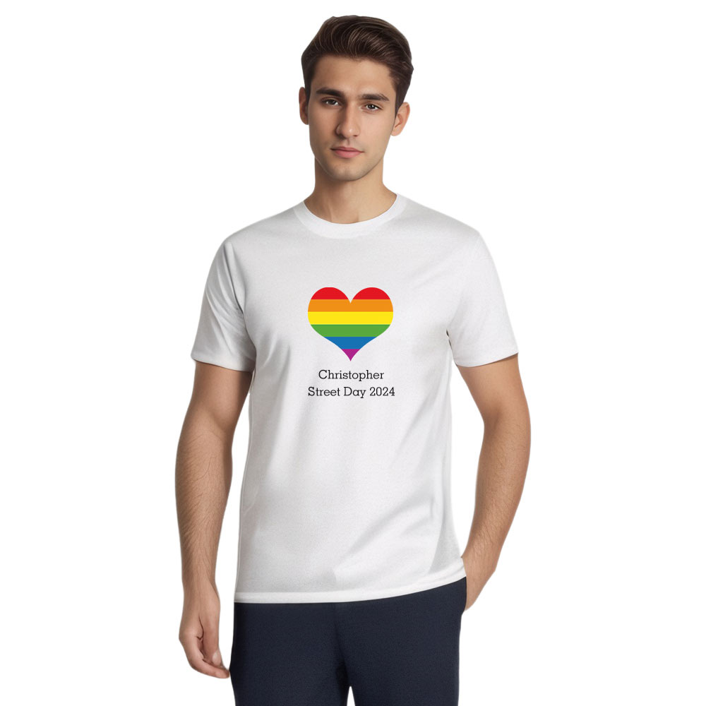 Christopher Street Day T-Shirt für Herren weiß