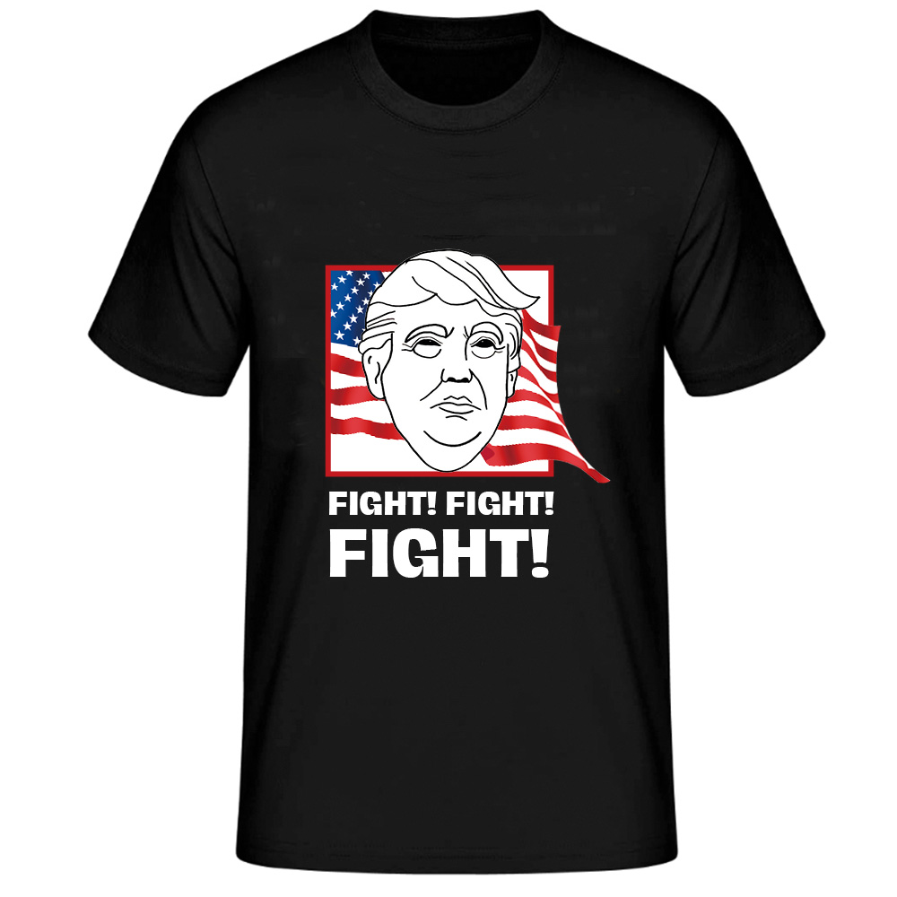President say Fight! Fight! Fight! T-Shirt schwarz für Herren