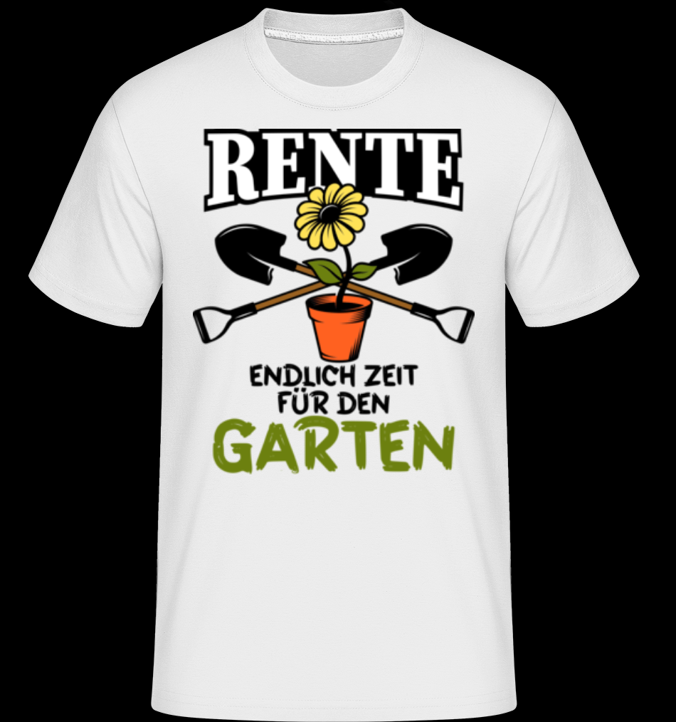 Rente Zeit Für Garten weiß T-Shirt für Herren