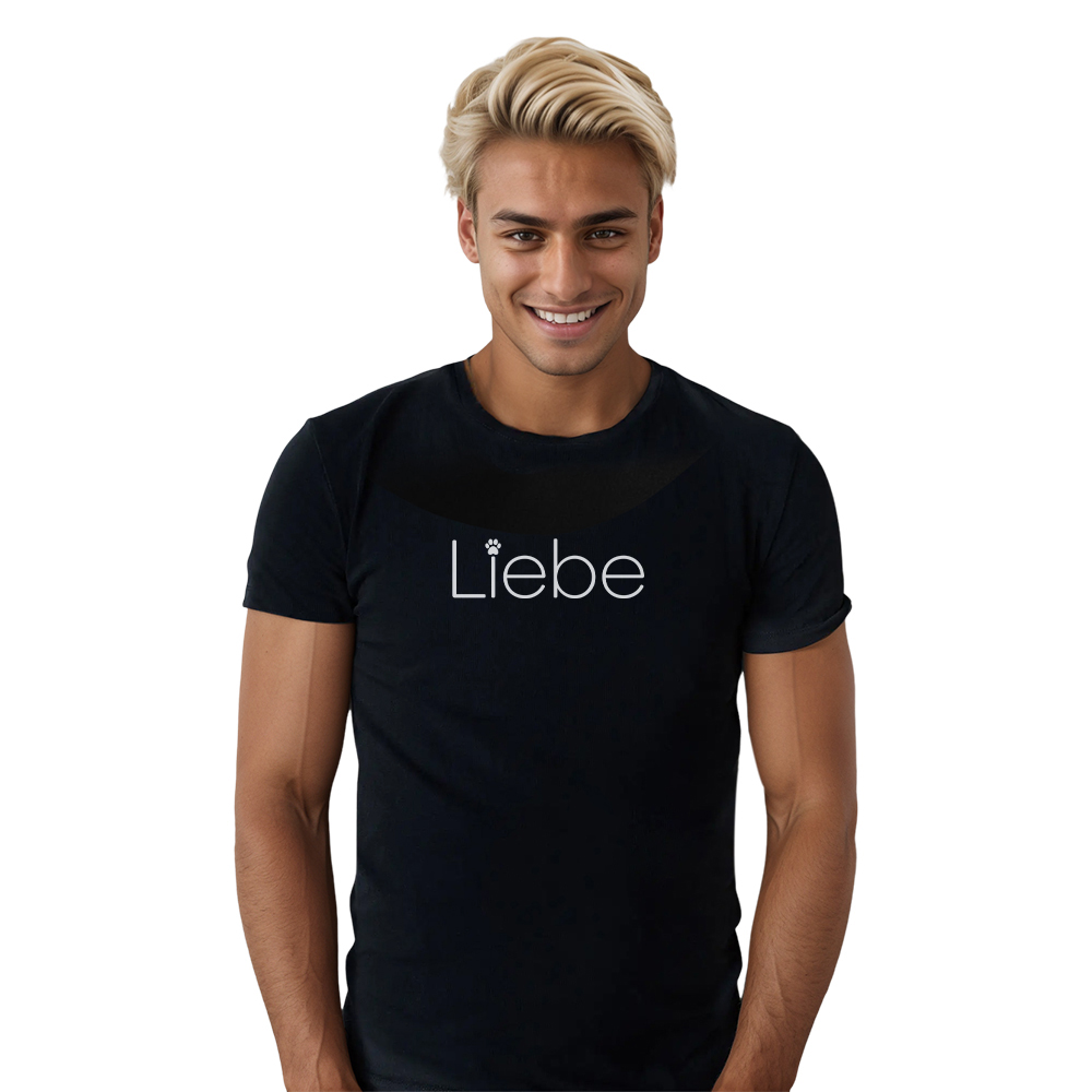 Haustier Liebhaber Hunde Liebe schwarz Herren T-Shirt