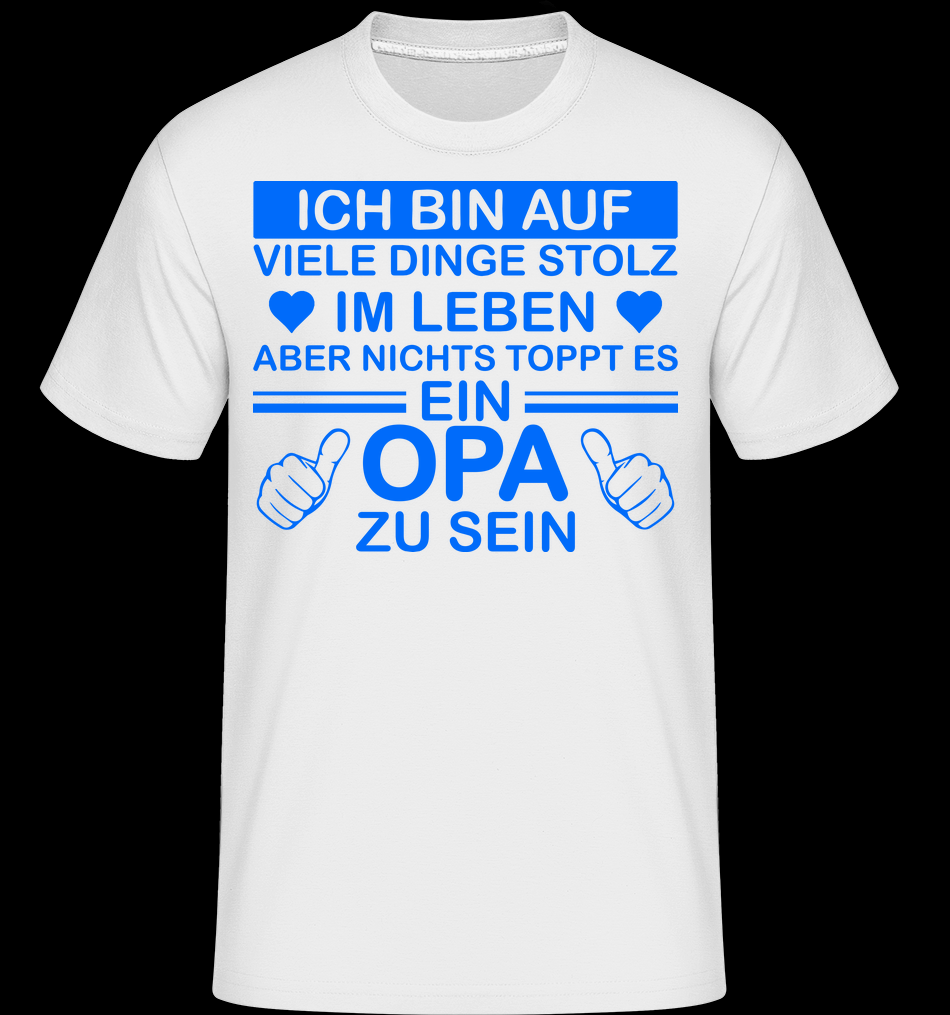 Stolzester Opa Der Welt weiß T-Shirt für Herren