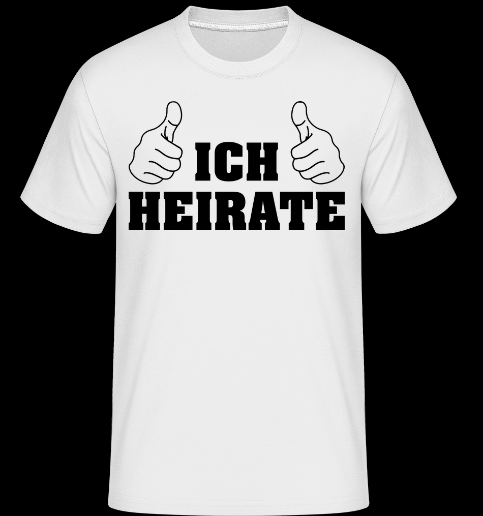 Ich Heirate T-Shirt für Herren weiß