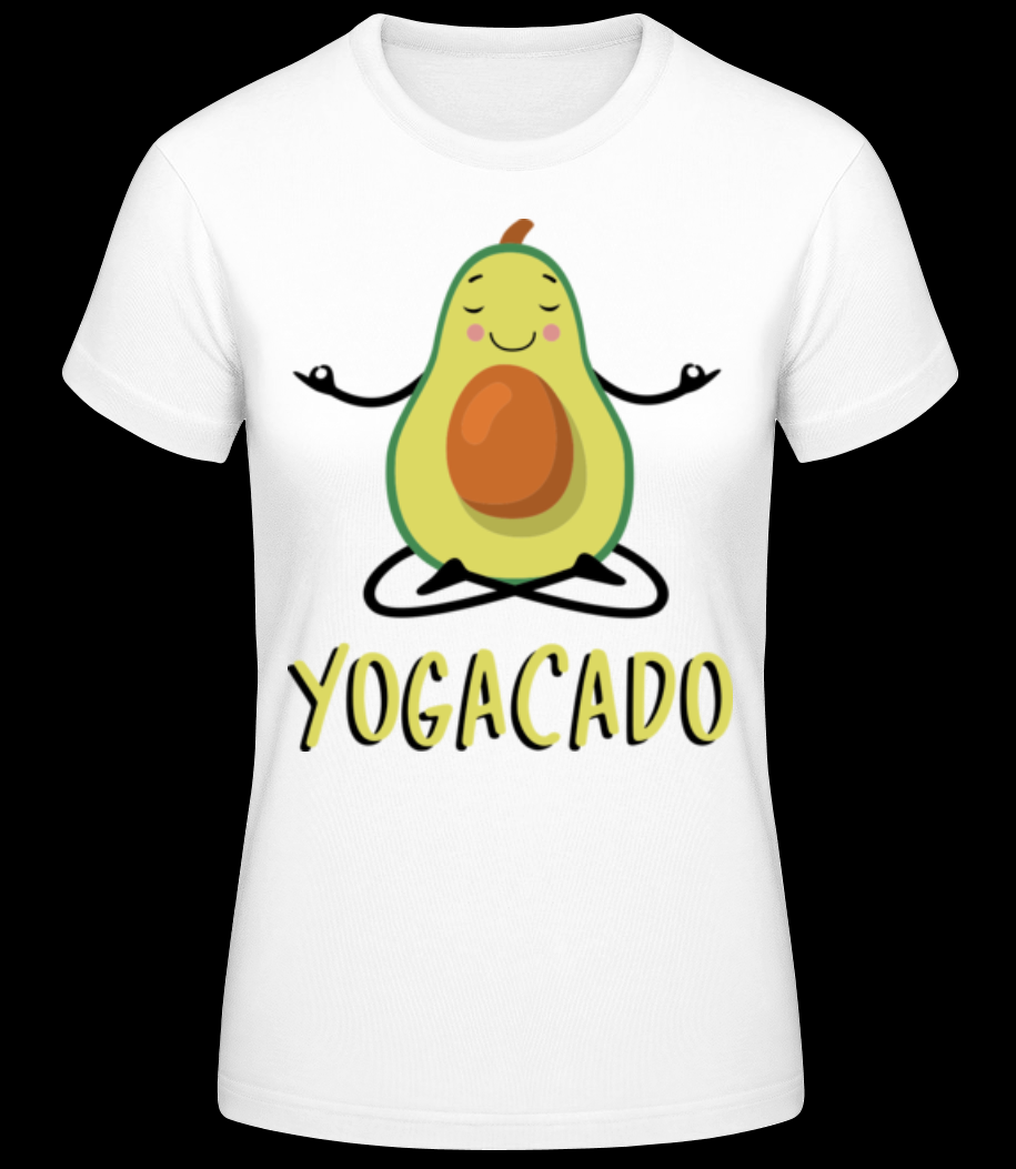 Yogacado weiß T-Shirt Damen
