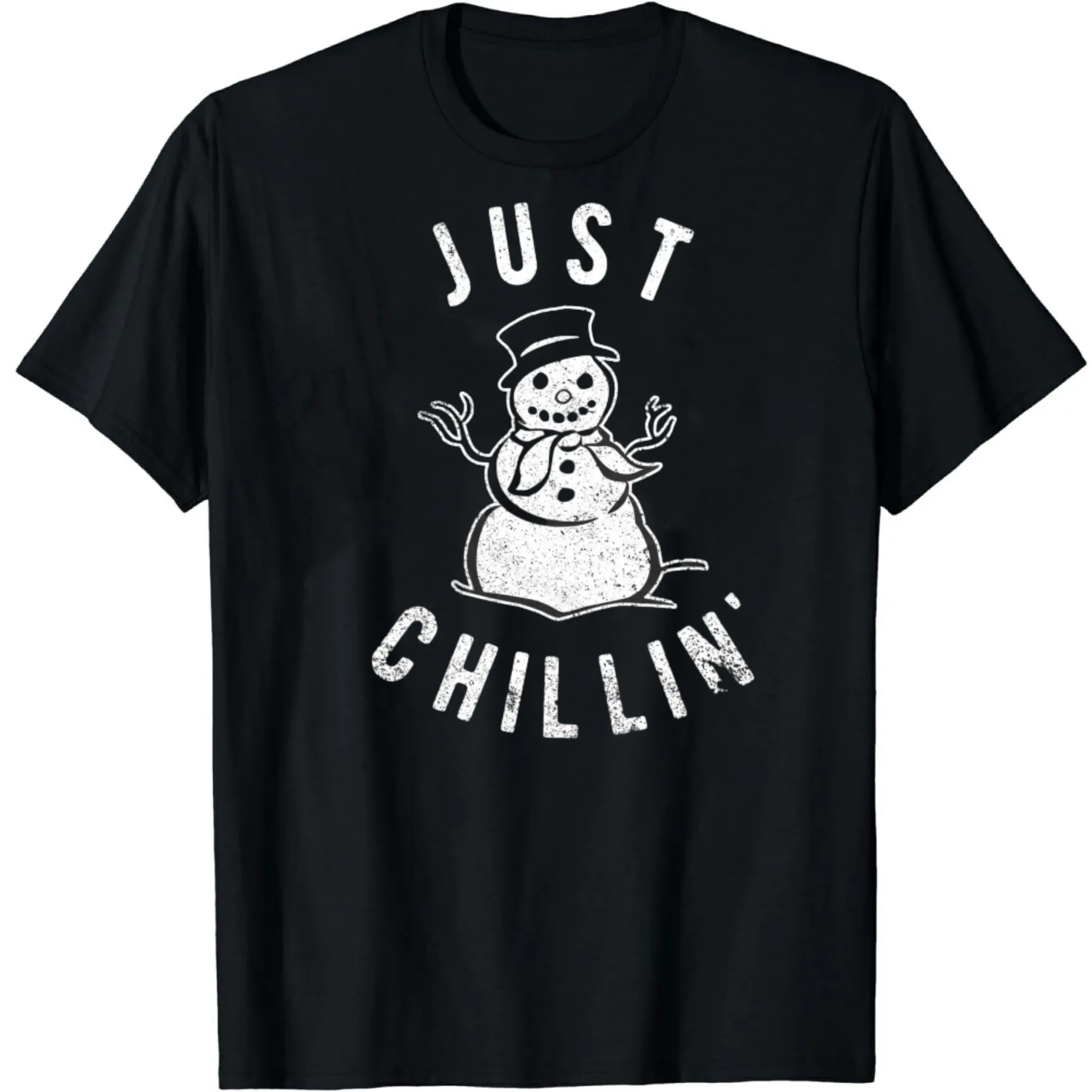 Just Chillin Weihnachten 2024 Weihnachtsmann schwarz T-Shirt