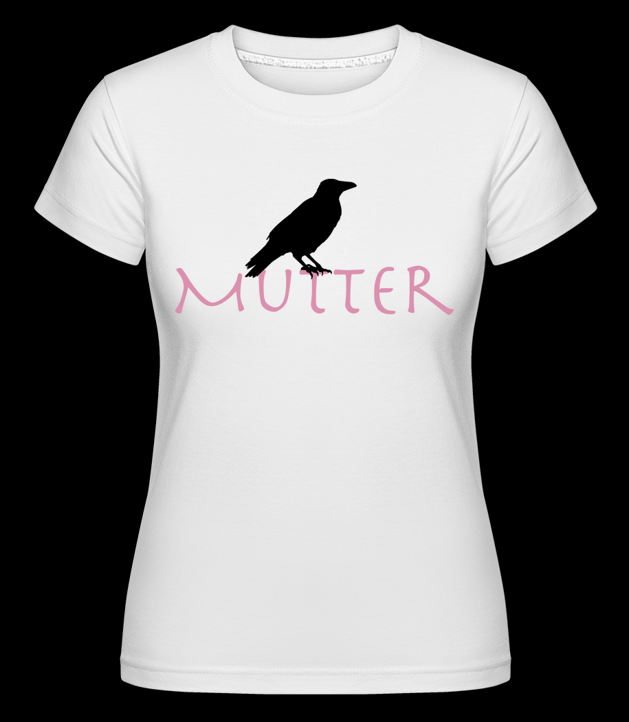 Rabenmutter weiß T-Shirt für Damen