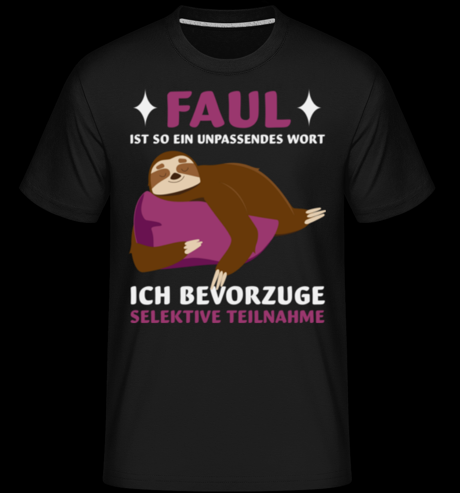 Selektive Teilnahme schwarz T-Shirt für Herren