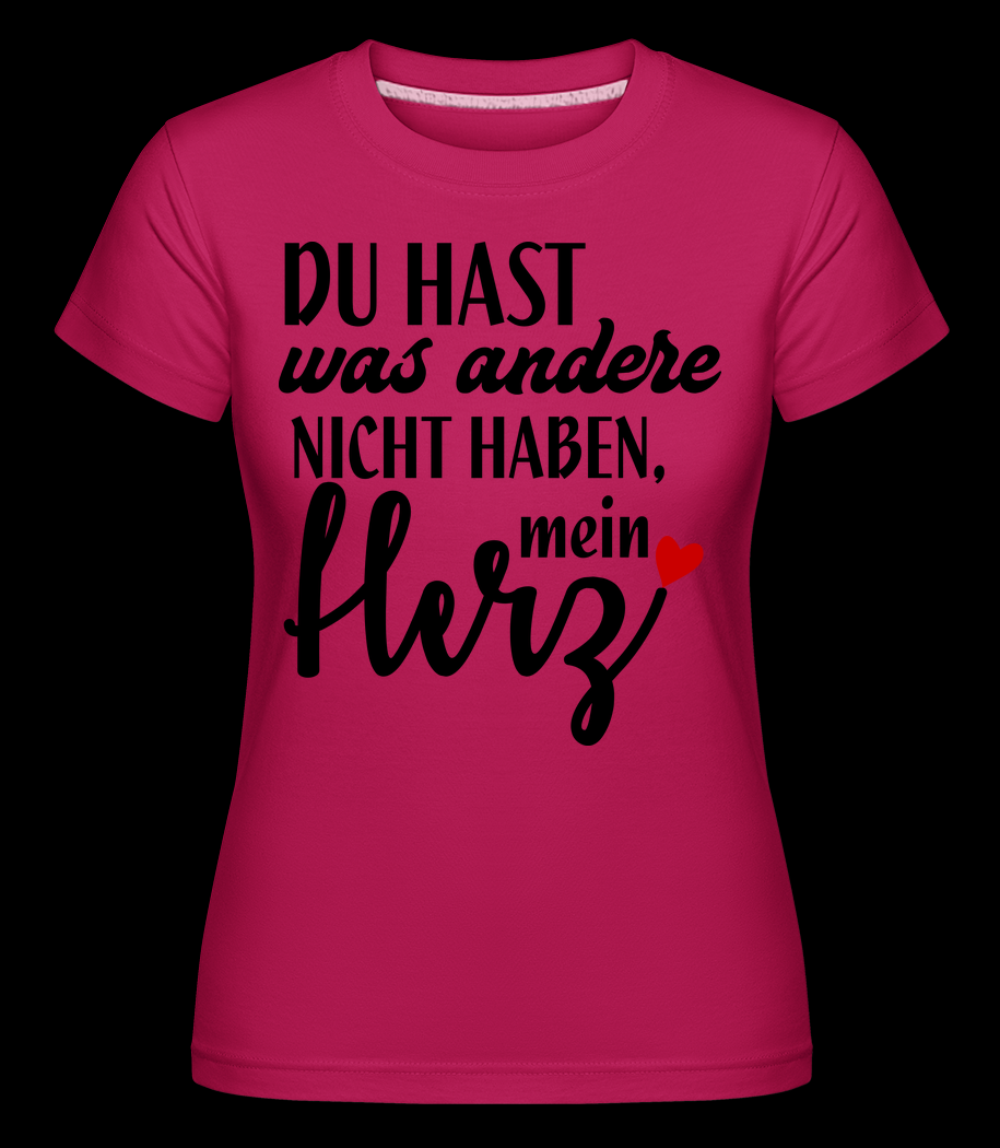 Du Hast Mein Herz T-Shirt für Damen
