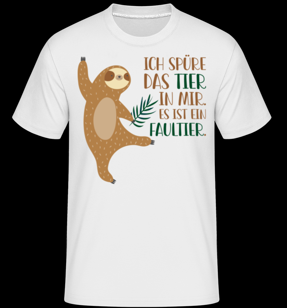 Das Tier In Mir weiß T-Shirt für Herren