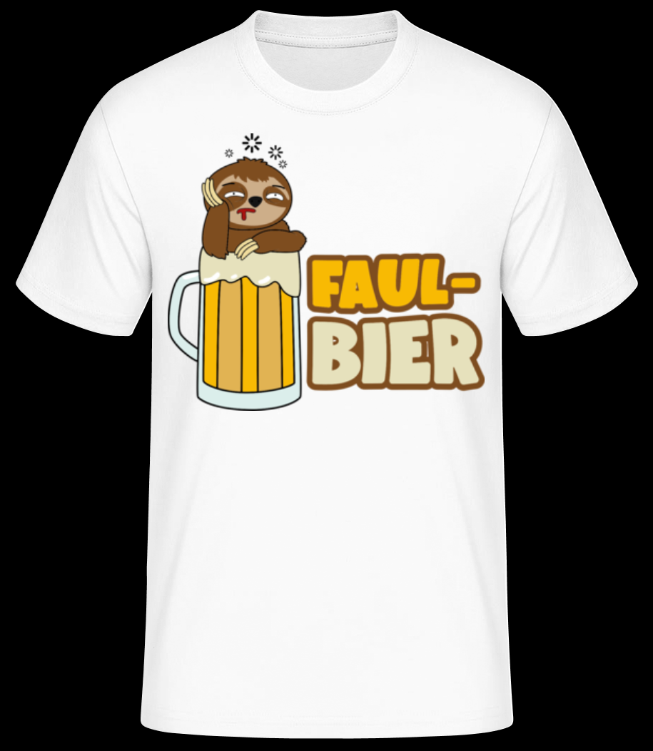 Faulbier weiß T-Shirt für Herren