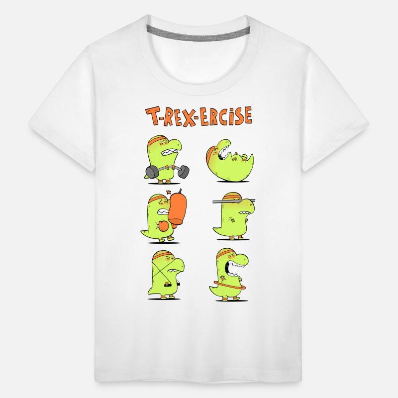 Lustiges T-rex-ercise T-Shirt für Herren