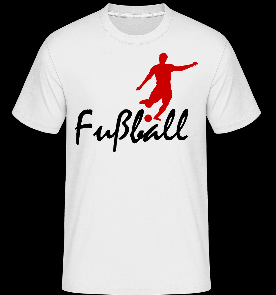 Fußball Sport weiß T-Shirt für Herren