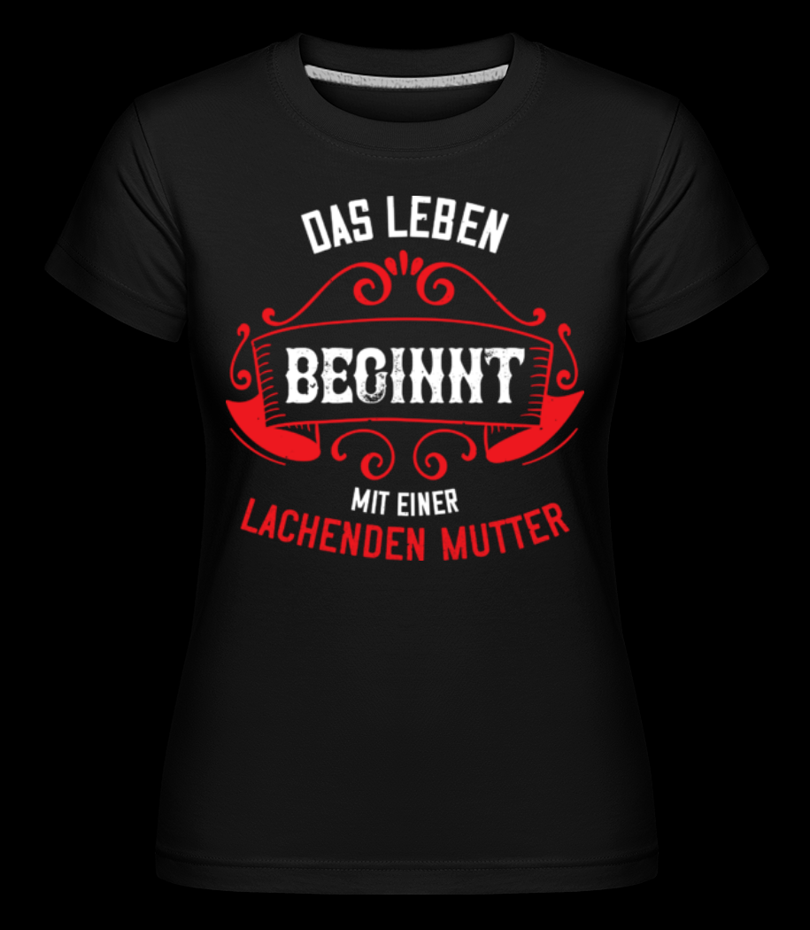 Lachende Mutter schwarz T-Shirt für Damen
