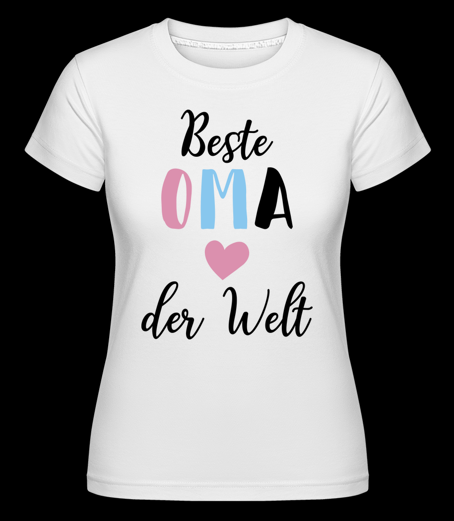 Beste Oma Der Welt weiß T-Shirt für Damen