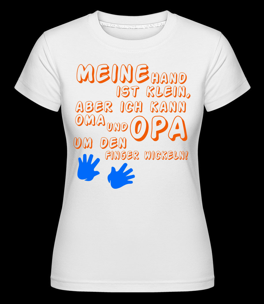 Oma Und Opa Lieben Mich weiß T-Shirt für Damen