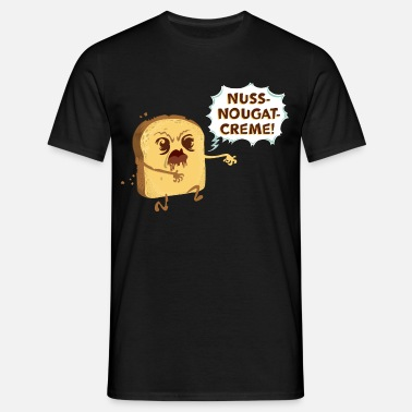 Zombie Toast: Nuss-Nougat-Creme schwarz T-Shirt für Herren