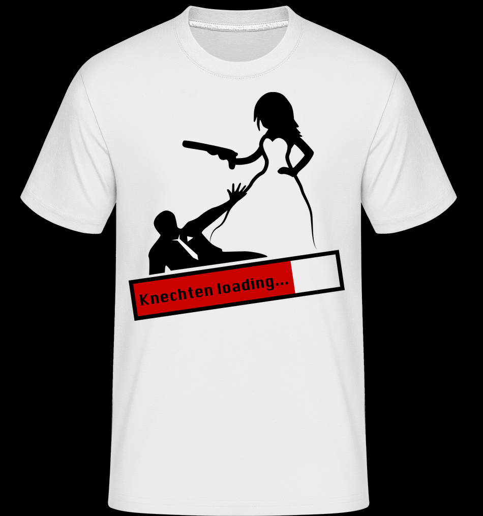 Knechten Loading T-Shirt für Herren weiß