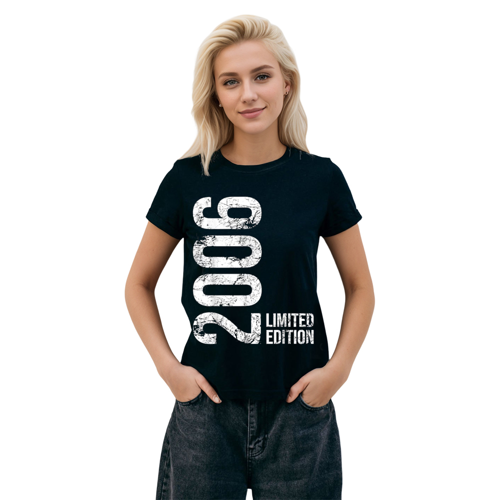 18. Geburtstag Junge Mädchen 18 Jahre 2006 Geburtstags schwarz T-Shirt