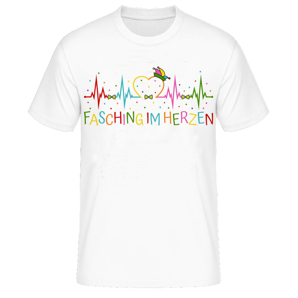Karneval im Herzen Männer weiß T-Shirt